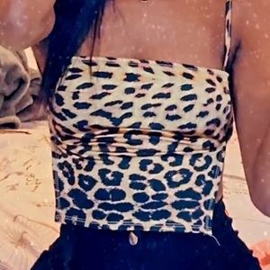 Leopard Crop Top